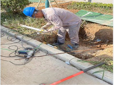 馬鞍山九華東路二期電力工井，保護(hù)管工程